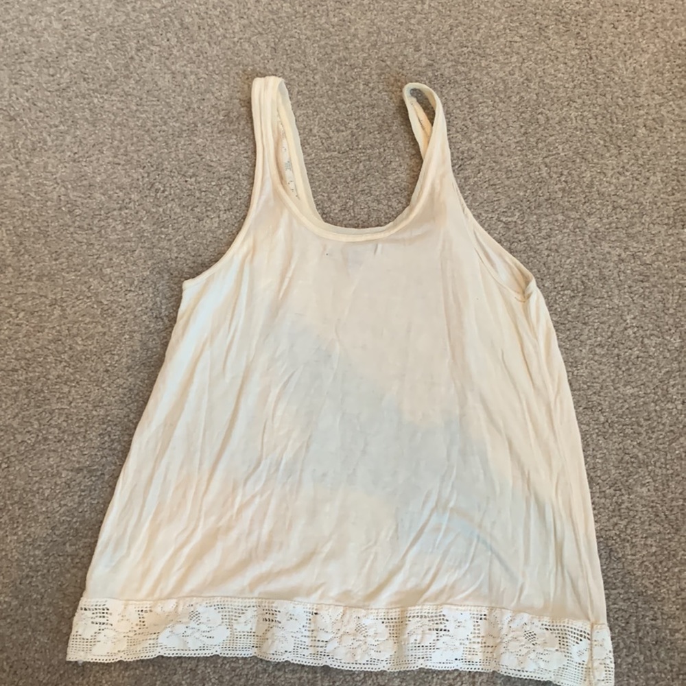 Cream Lace American Eagle Tank - Picture 2 of 3